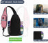 Backpack 17 11" Sling for Women & Men, Crossbody Travel Bag with Water Bottle Holders, Pockets, Quick-Access Phone