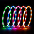 HIGO LED Dog Collar, Lightweight Silicone Light Up Dog Necklace, USB Rechargeable, Pink