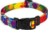 Country Brook Petz Deluxe Paint Splatter Dog Collar - Made in The U.S.A., Groovy Collection (1 Inch, Large)