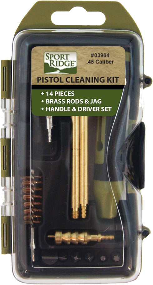 Sport Ridge .45 Cal Pistol 14 Piece Cleaning Kit (03964)