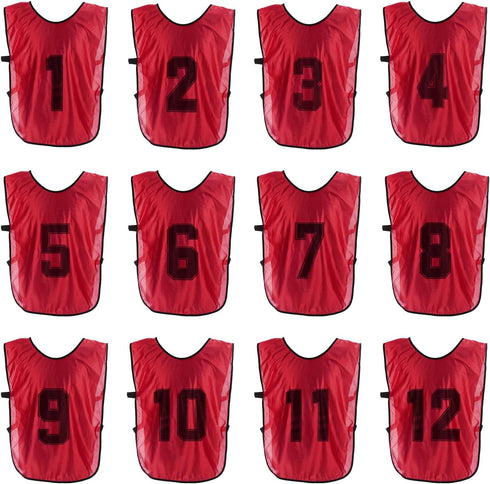 PATIKIL Soccer Training Vest, Team Sports Pinnies Reversible Numbered Soccer Practice Pennies