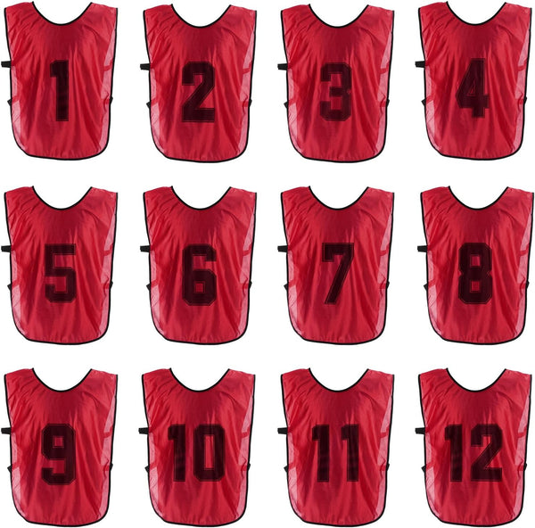 PATIKIL Soccer Training Vest, Team Sports Pinnies Reversible Numbered Soccer Practice Pennies