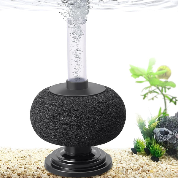 HITOP 7in Aquarium Bio Sponge Filter for 5-40 Gallon Fish Tanks, Quiet Air-Powered Filter for Betta, Shrimp, Fry