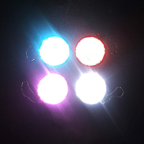 Stylish Safety Reflectors, Reflective Gear for Jackets, Bags, Backpacks, Strollers (Circle, Mix-4-Pack)