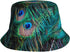 Peacock Feathers Bucket Hat Packable Sun Cap for Men Women Printed Fisherman Outdoor Beach