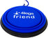 XL (7") Collapsible Pet Bowl, Blue | BPA Free Food Grade Silicon | Expandable Travel Bowls for Dogs and Cats