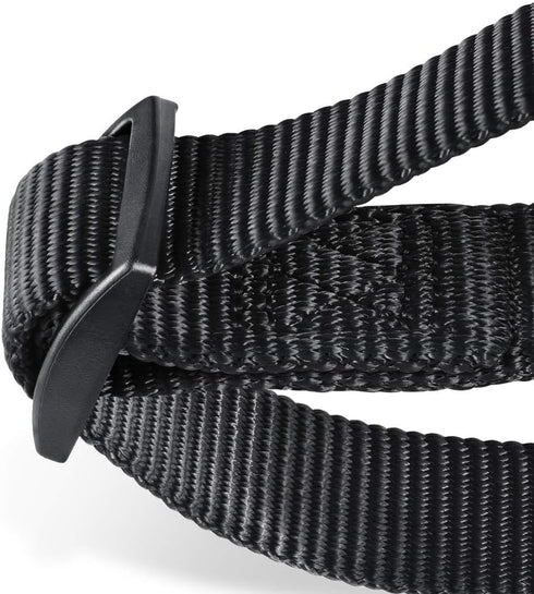 Heavy Duty Anti-Escape Martingale Collar for Large Breeds Dogs - Daily Use Walking Training (Large, Black)
