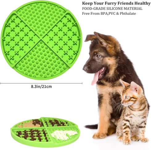 Bangp Licking Mat for Dogs and Cats - Heavy-Duty Puzzle Mat for Boredom Anxiety Reduction, Perfect for Treats