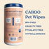 Caboo Tree Free Pet Wipes for Dogs & Cats, Natural Deodorizing Hypoallergenic Cleaning Wipes, 2 Canisters, 140 Jumbo