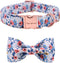 Unique Style Paws Dog Collar Bow Tie, Adjustable Collars for Dogs and Cats, Small Medium Large