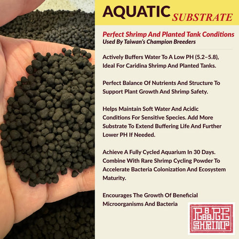 Setups (1L) ShrimpSoil Pro - Freshwater Shrimp & Aquatic Plant Soil | Professional Buffering Substrate for Caridina