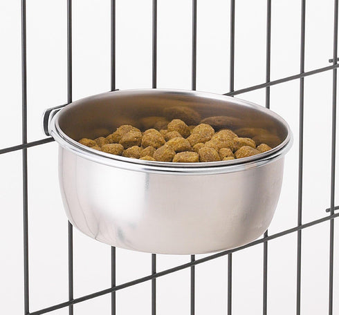 ProSelect Stainless Steel Coop Cups, 16-Ounce, Versatile for Pet and Animal Cages, Silver