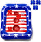 AURASUN Kids Fun Pool Toys, Inflatable Pool Cornhole Game Floating, 4th of