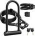 Sportneer Heavy Duty Bike Lock: U Lock with 6ft Security Steel Cable, Bicycle U-Locks with Keys