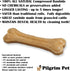 5-Pack of Premium Compressed Rawhide Bones for Dogs - Long Lasting 100% All Natural Bones for Aggressive Chewers, Large