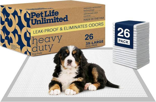 Pet Life Unlimited Heavy Duty 3XL Puppy Pads for Dogs, Potty Training