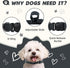 Grey Dog Collar for Small Dogs, Soft and Breathable Adjustable Collar with Quick Release Buckle (90% Rayon, 10%