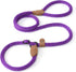 Mile High Life Slip Leads for Dogs, Heavy Duty Dog Training Leash, 4 Feet No Pull Slip Leashes with Leather Tip