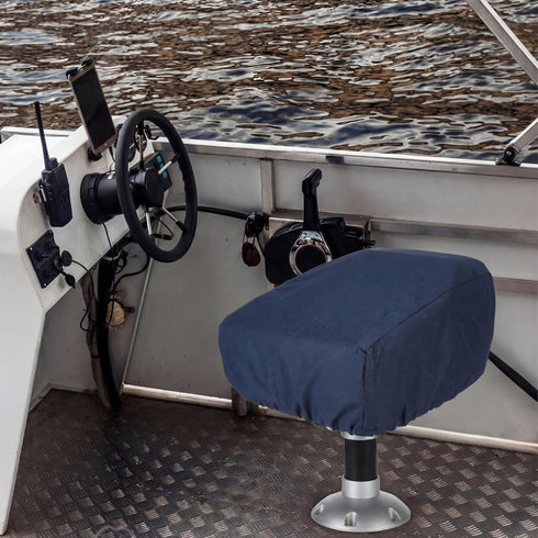 CrystalSylara 2 600d Pcs Boat Seat Covers Waterproof Oxford Pontoon Captain Chair Covers, Fabric Folding Cover