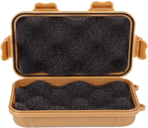 Yosoo Outdoor Waterproof Airtight Survival Storage Case Container Fishing Carry Box (Mud Color, S)