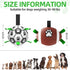 QDAN Dog Soccer Ball Football Set, 2 PCS Dog Balls with Strap for Tug of War, Soccer Ball Toys for Small Medium Large