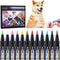 Dog Nail Polish - Quick Dry 12 Colors - Non Toxic, Odorless Pet Nail Polish Set for DIY Dogs Puppy Nails