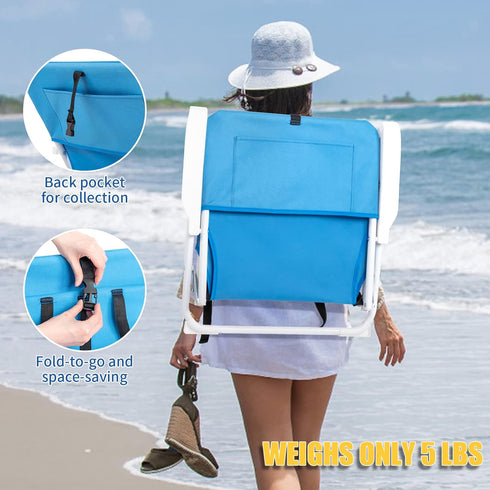 GODECOR 1) Outdoor Beach Chair, Folding Chair Lightweight and Portable Camping Chair (Small