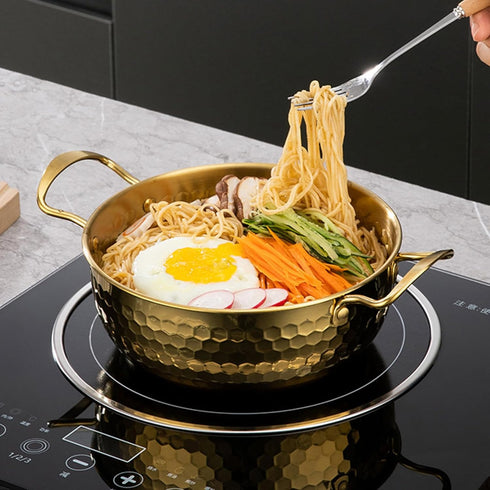 Ywmsfl Soup Pots with Efficient Heat Distribution Stainless Steel Materials Camping Cookware Space Saving Kitchenwares