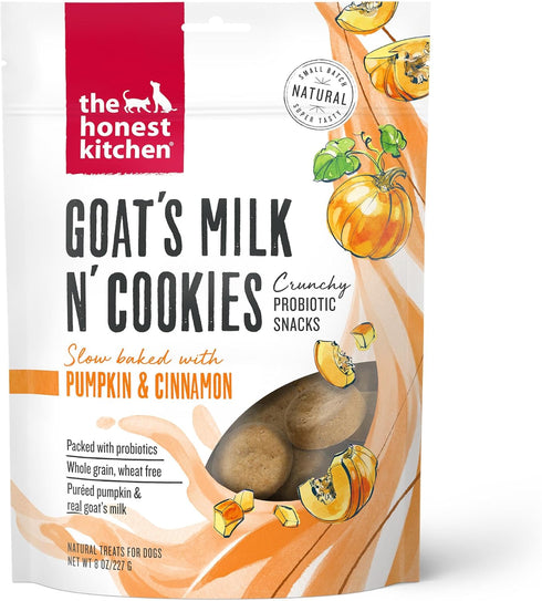 The Honest Kitchen Goat's Milk N' Cookies, Slow Baked with Pumpkin, 8 oz Bag