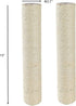 2-Pack 15" L, Ø 2.75" Cat Tree Replacement Post with M8 Bolt, DIY Scratching Post Replacement