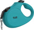 TUG Monochrome Tiny Retractable Dog Leash - 360° Tangle-Free Cat Leash, 10 ft Strong Nylon Tape (Tiny, Aqua)