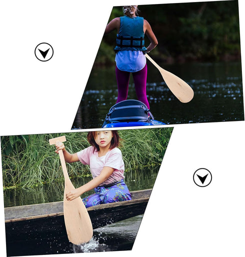 Sturdy Wooden Kayak Paddle for Kids - Perfect for Water Adventures