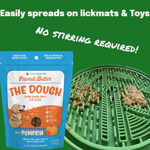 5 oz Pawnut Butter The Dough-Pumpkin Cookie Dough For Dogs Digestive, Soft Treats with Real Peanut Butter, Made