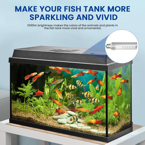 Aluxcia E26 Aquarium Light Bulbs Daylight 5500K, 2-Pack (Remove/Bypass The Ballast)