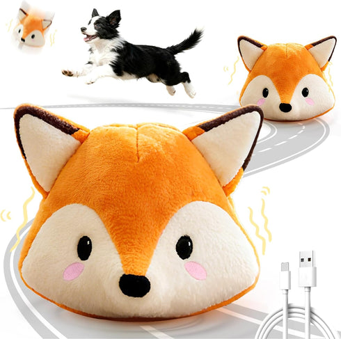 Interactive Fox Puppy Toy for Anxiety & Boredom Relief - Automatic Self-Moving,