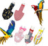 YPBEW Washable Adjustable Bird Diaper, Soft Cotton Flying Nappy for Small Pet Birds Budgies Parakeets Cockatiel Pigeons