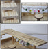 Set Hamiledyi Dwarf Hamster Activity Playground Natural Wood Gerbil Climbing Platform Mice Living Gym System Syrian