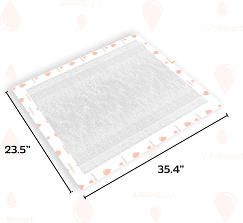 23.5" 35.4", 50 Count WizSmart Essentials Pads XL Extra Large Dog Pads x Disposable Absorbent Pads for Large Dogs