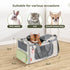 Pawaii Airline Approved Cat Carrier, Cat, Dog Carrier with ID Tag, Collapsible Pet Travel Carrier, Foldable, Protable