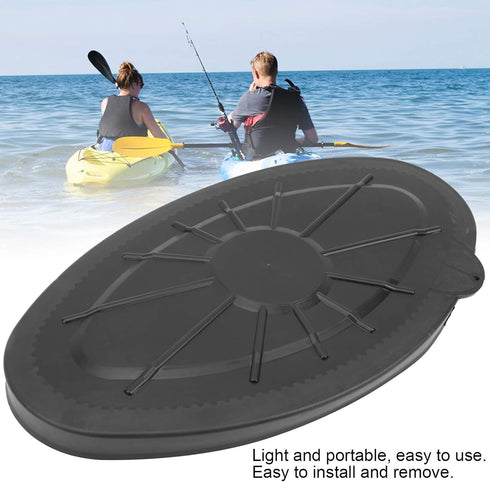 Kayak Hatches Cover, Light Portable Waterproof Round Plastic Deck Inspection Plate for Marine Boat Kayak Canoe