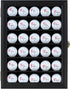 30 DisplayGifts Golf Ball Display Case for Golf Balls, Display Cabinet Great Golfer Memorabilia Gift for Golf