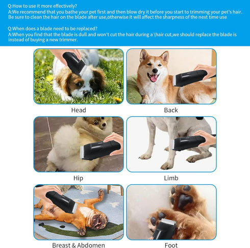 3 Pack 10# Detachable Pet Dog Grooming Ceramic Blades, Compatible with Andis, Oster A5, Wahl KM-10 Series, Size #10