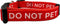 Do Not Pet Dog Collar, Warning for Small Medium Large Dogs, Medium, Red