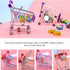 Chinchilla MANON ROSA Rabbit Toy Bunny Mini Shopping Cart Small Animal Supermarket Handcart Hedgehogs Parrot Bird Cats