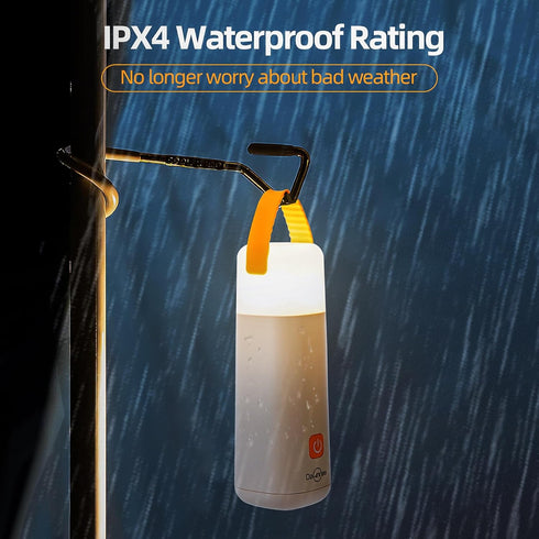 LED Camping Lantern, 3200mAh Rechargeable Battery, 350H Running Time Tent Light for Power Outage, Camping, Hiking