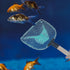 30cm Cabilock Fish Tank Net with Wooden Handle Aquarium Mesh Dip Net for Fish and Shrimp for Home Aquarium Random Color