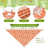 Agroon 2PCS, 4 Easter Dog Bandanas Large Pattern Colorful Scarf for Boy and Girl, Triangle Reversible Bibs Breed