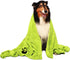 Extra Large Dog Towels, Super Absorbent Soft Microfiber Pet Bath Grooming Towel for Dogs and Cats (XL-55" * 36", Green)