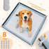 2 Pack 4 24" 24" LOOBANI Dog Pee Pad Holder - Silicone Puppy Pad Holder - High Edge Dog Potty Tray with Holder Clamps