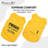 Parisian Pet Dog T-Shirt - Embroidered 'Caution Can’t Control My Licker' Tank Top - Yellow, 100% Cotton, XL